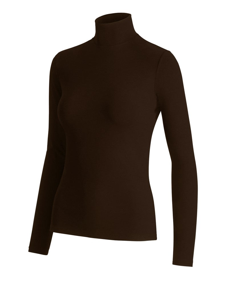 ELENA Langarmshirt mit Stehkragen