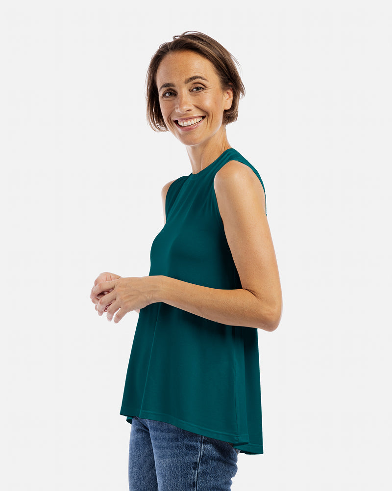 ärmelloses top alma jasper dunkelgrün