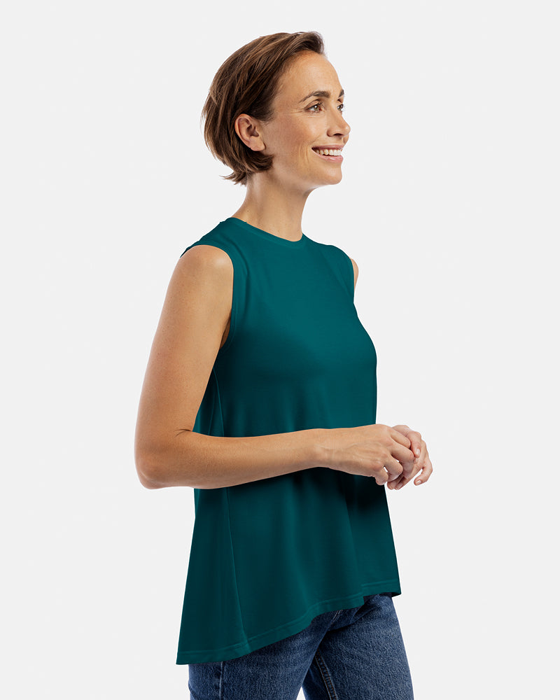 ärmelloses top alma jasper dunkelgrün