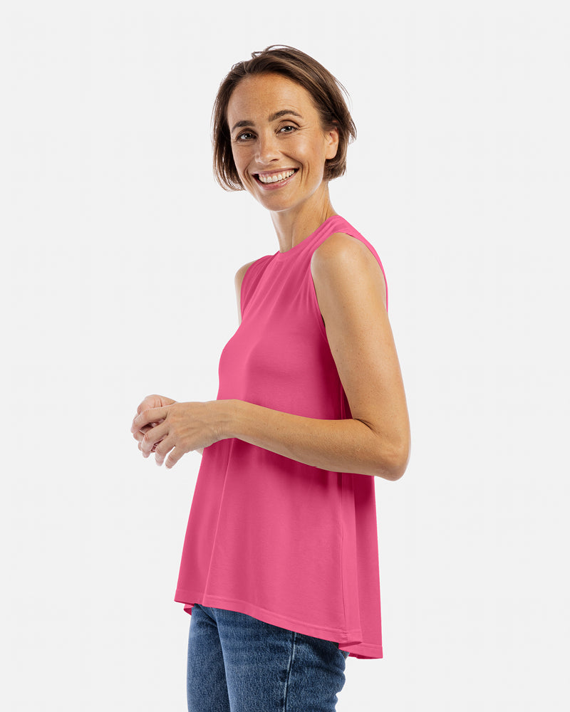 ärmelloses top alma peony pink