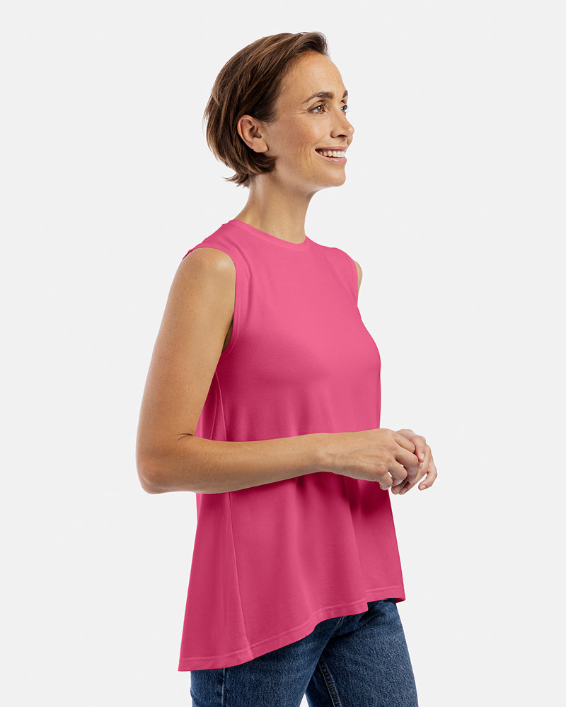 ärmelloses top alma peony pink