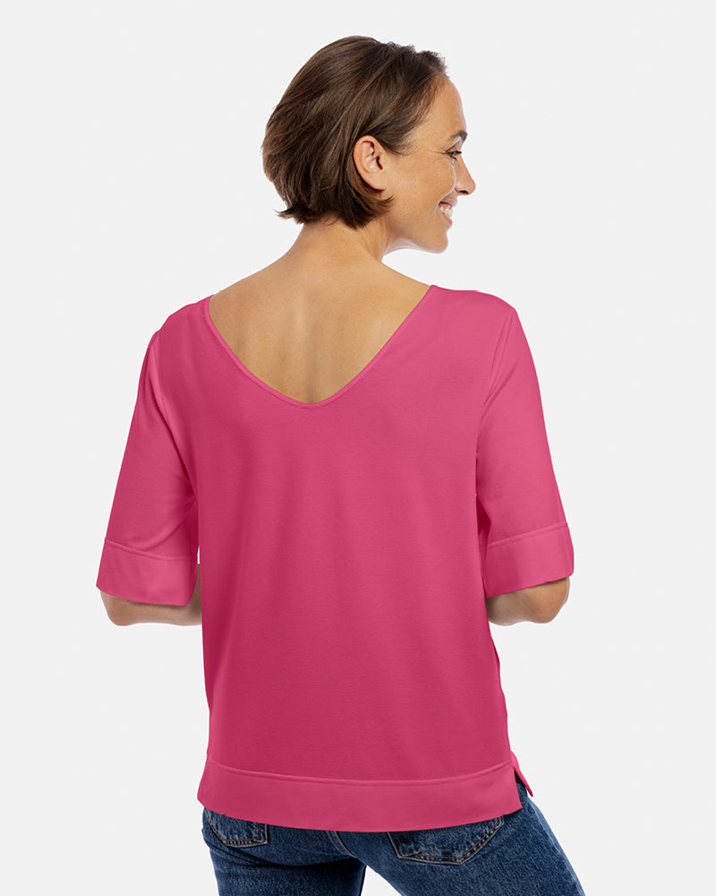 kurzarmshirt antonia farbe peony pink