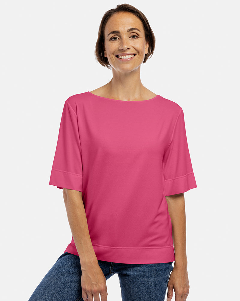 kurzarmshirt antonia farbe peony pink