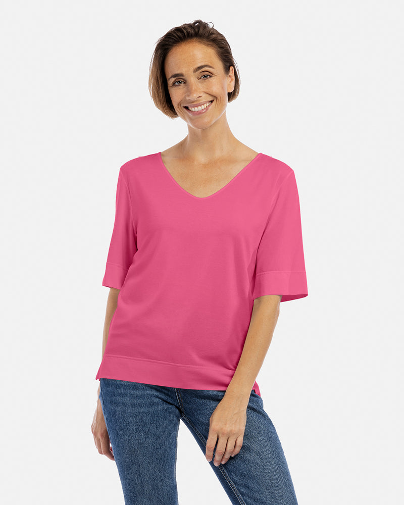 kurzarmshirt antonia farbe peony pink