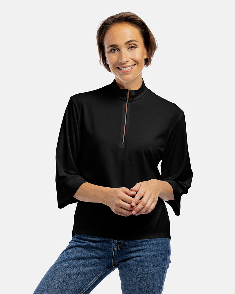 damen shirt dana 3/4 Arm black