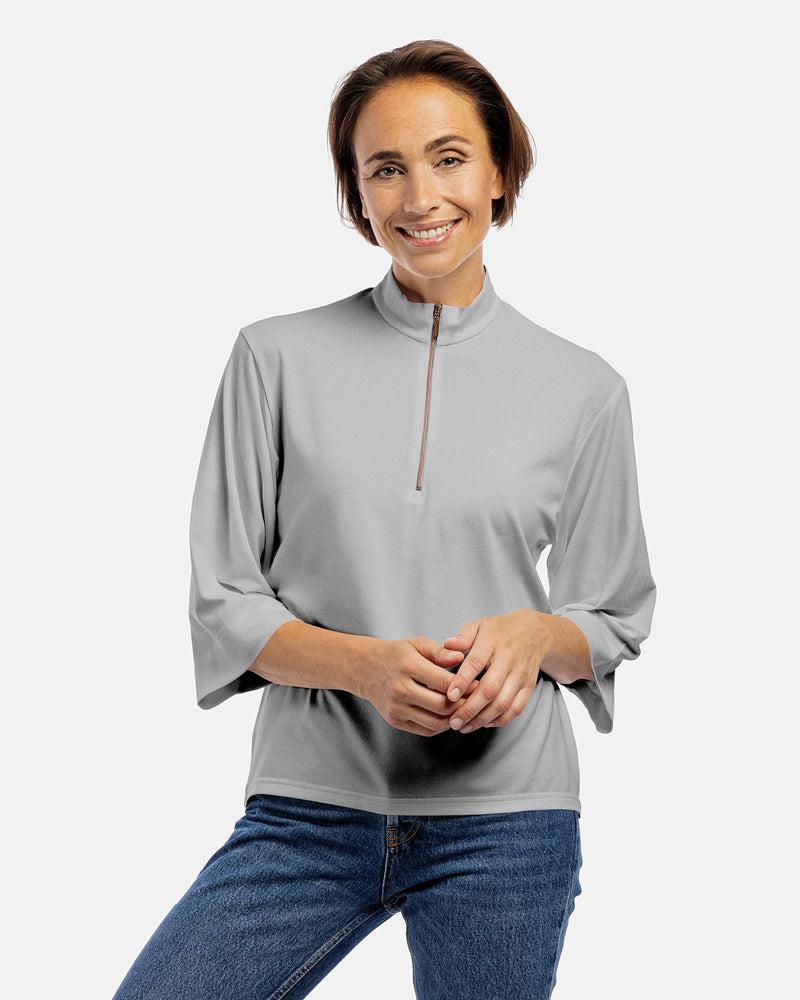 damen shirt dana 3/4 Arm grau