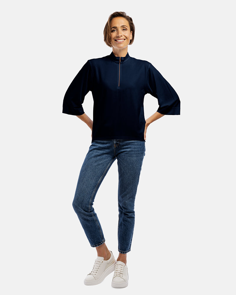 damen shirt dana 3/4 Arm marine