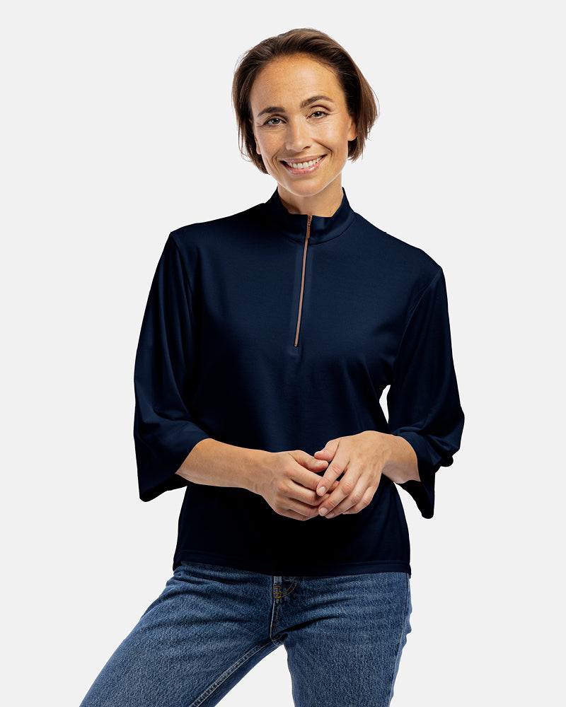 damen shirt dana 3/4 Arm marine