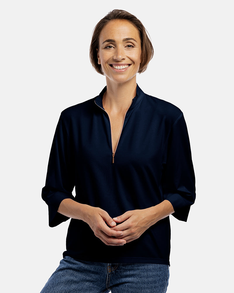 damen shirt dana 3/4 Arm marine