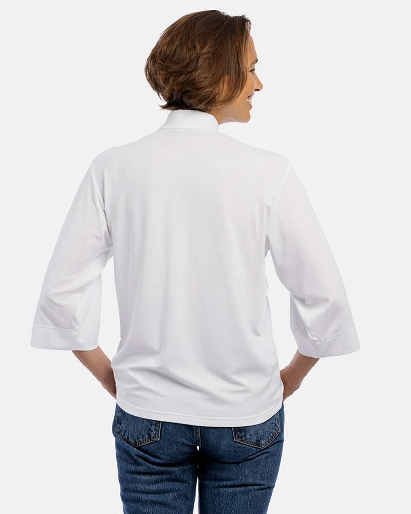 damen shirt dana 3/4 Arm Stehkragen