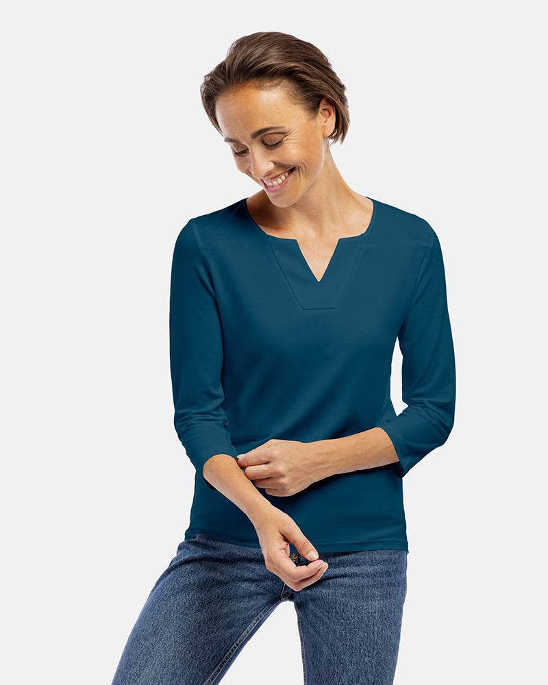 damenshirt sara blue lagoon
