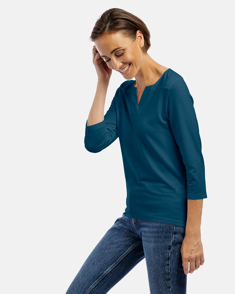 damenshirt sara blue lagoon