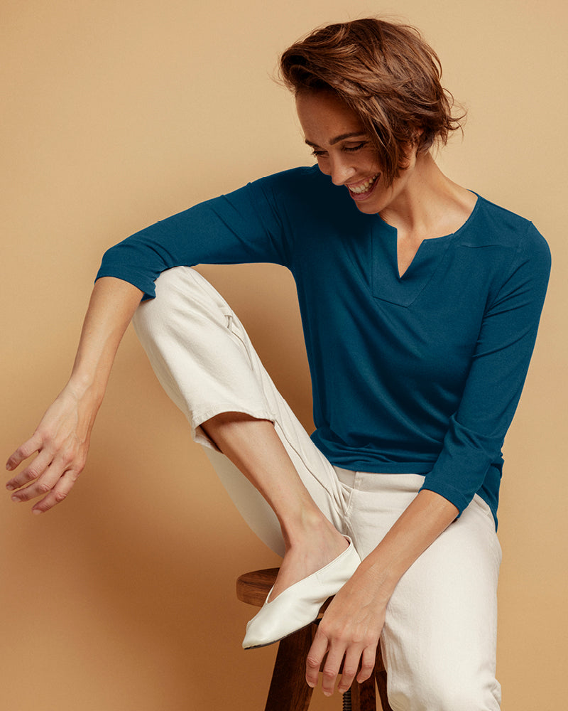 damenshirt sara blue lagoon