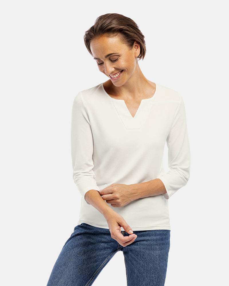 damenshirt sara ecrue beige