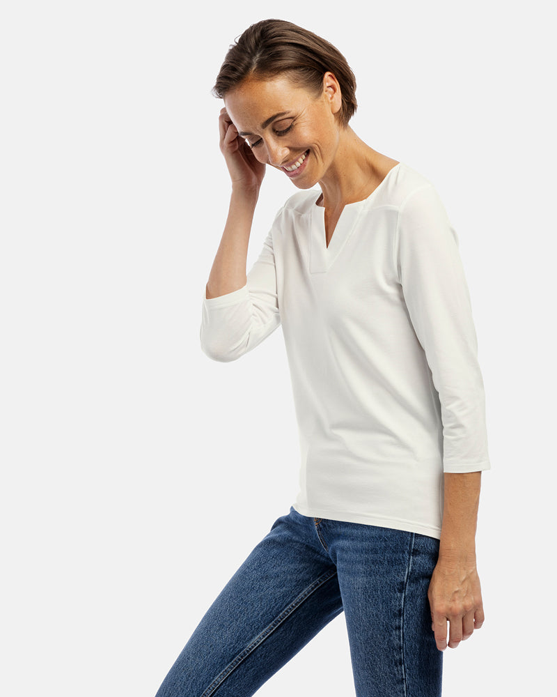 damenshirt sara ecrue beige