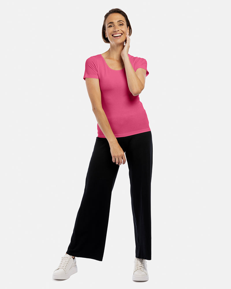 tshirt kurzarm elisa in peony pink