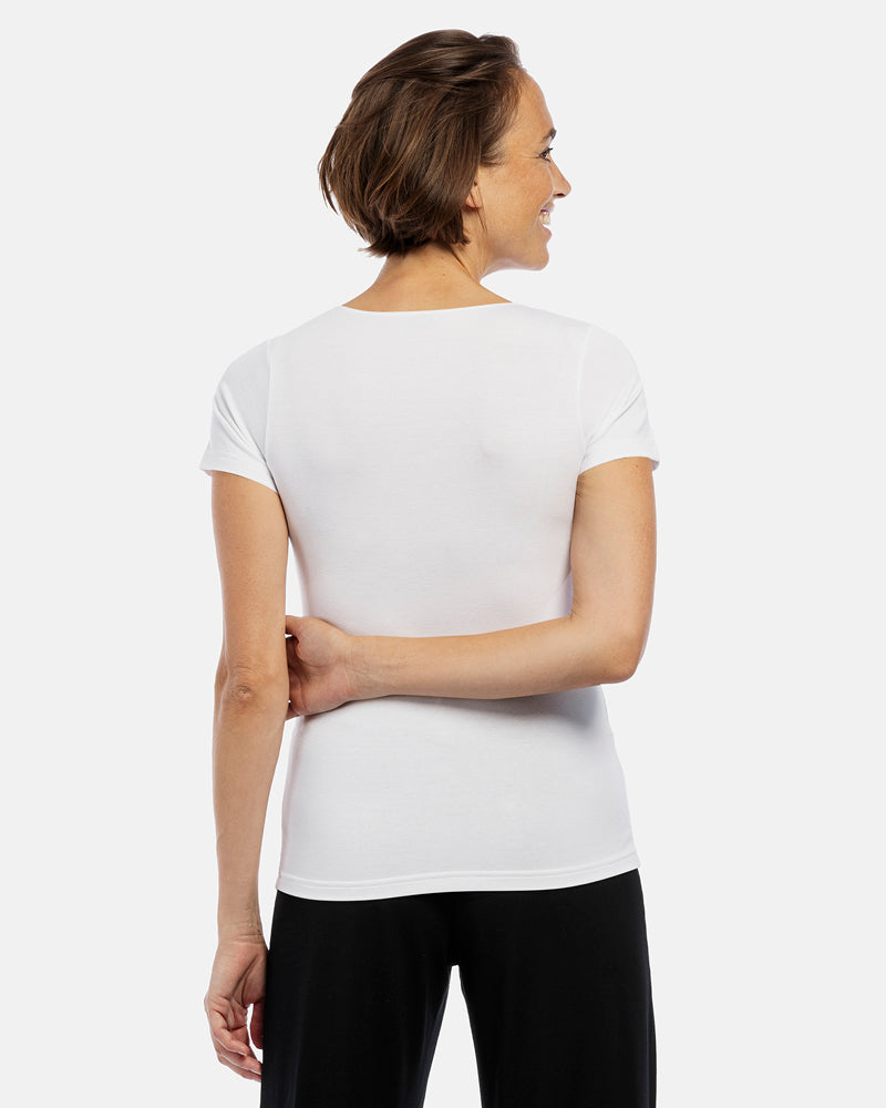 tshirt kurzarm elisa weiss