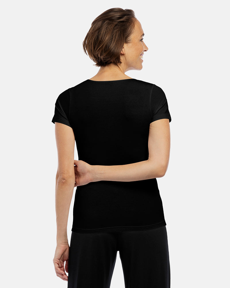 tshirt kurzarm elisa schwarz