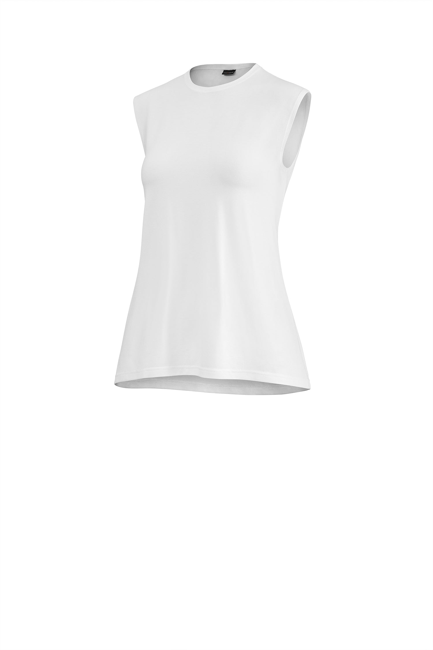 damenshirt ärmelloses top alma weiß