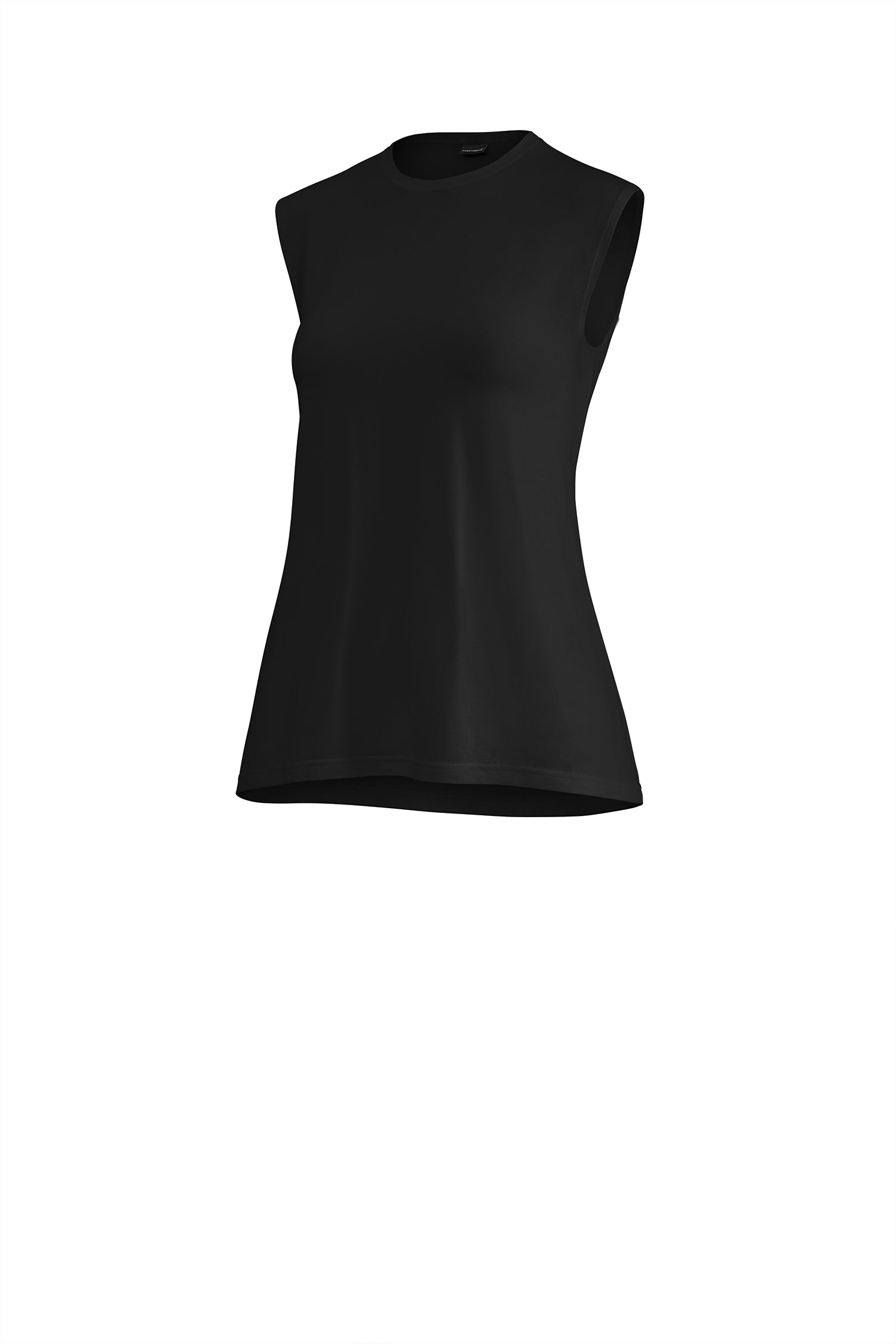 damenshirt ärmelloses top alma schwarz