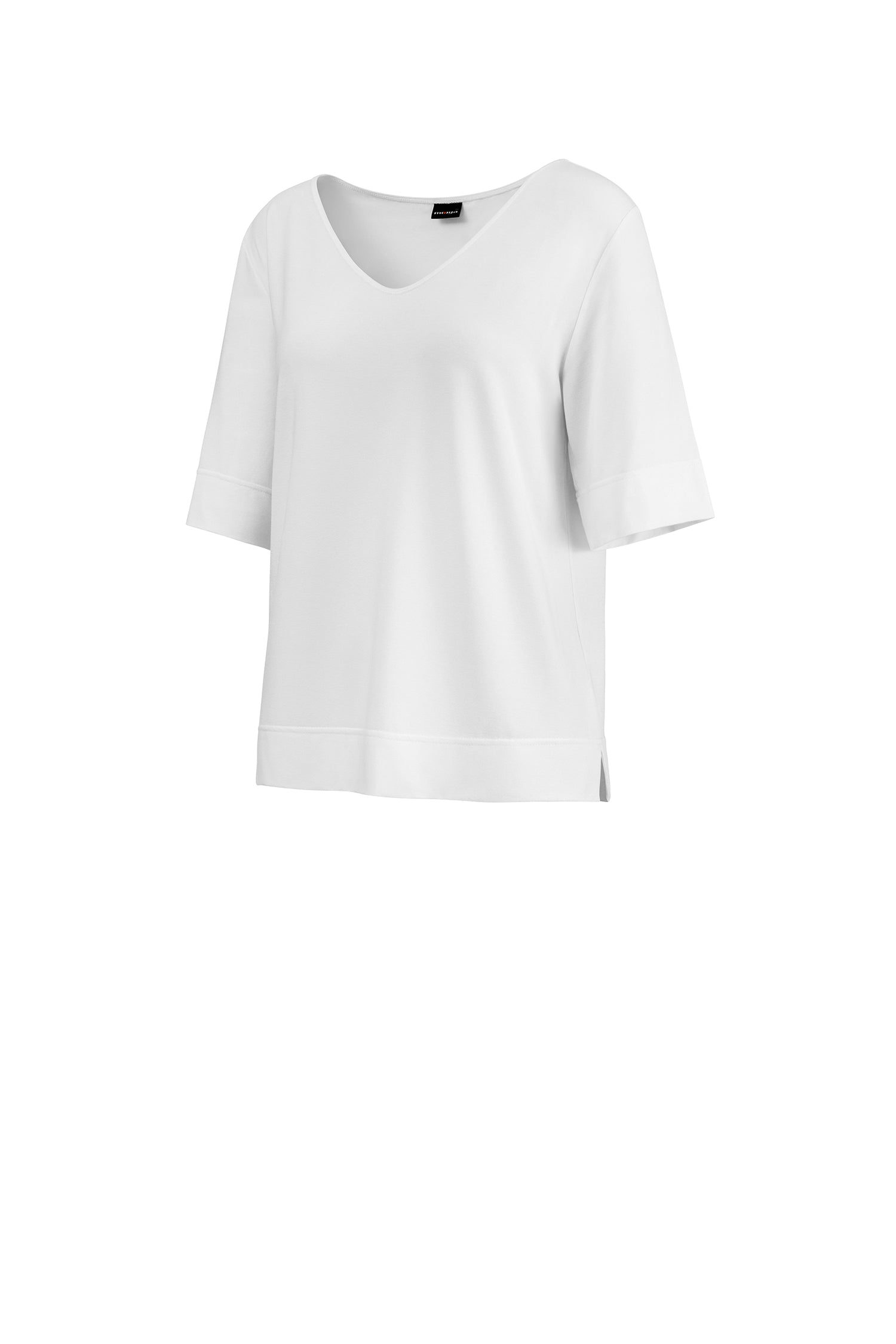 moya kurzarmshirt antonia vneck white