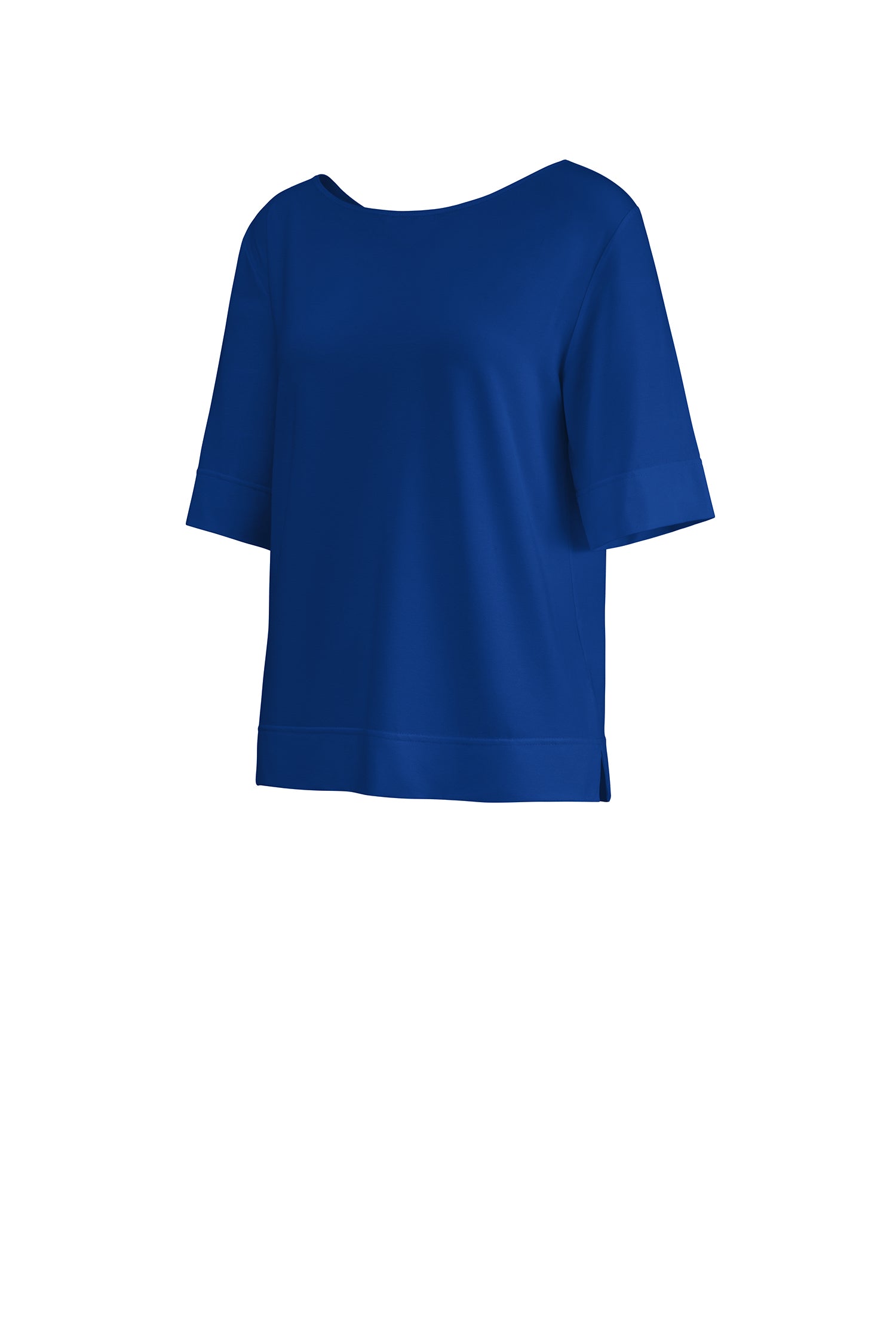 damenshirt antonia kobalt bootausschnitt
