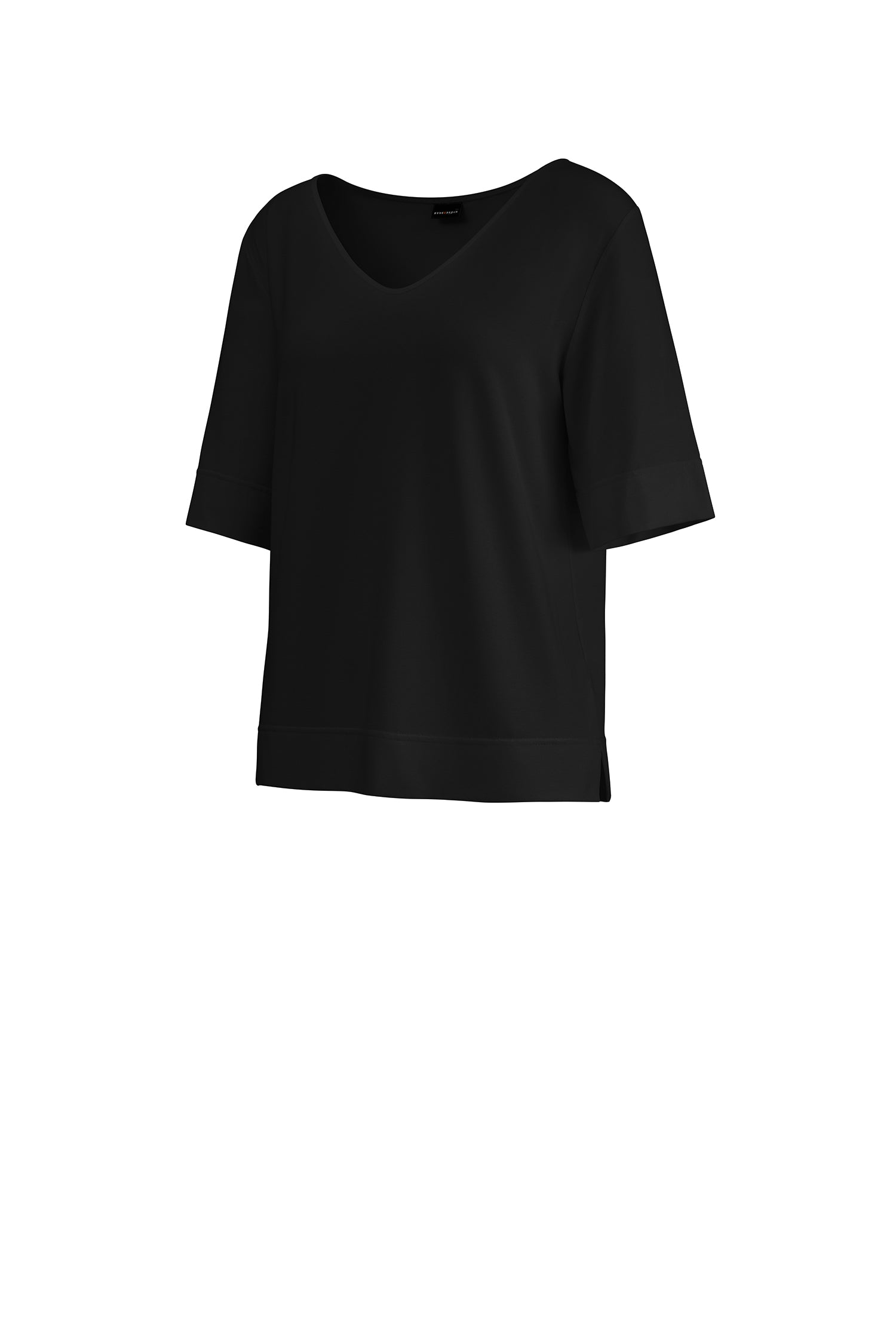 damenshirt antonia schwarz v-ausschnitt