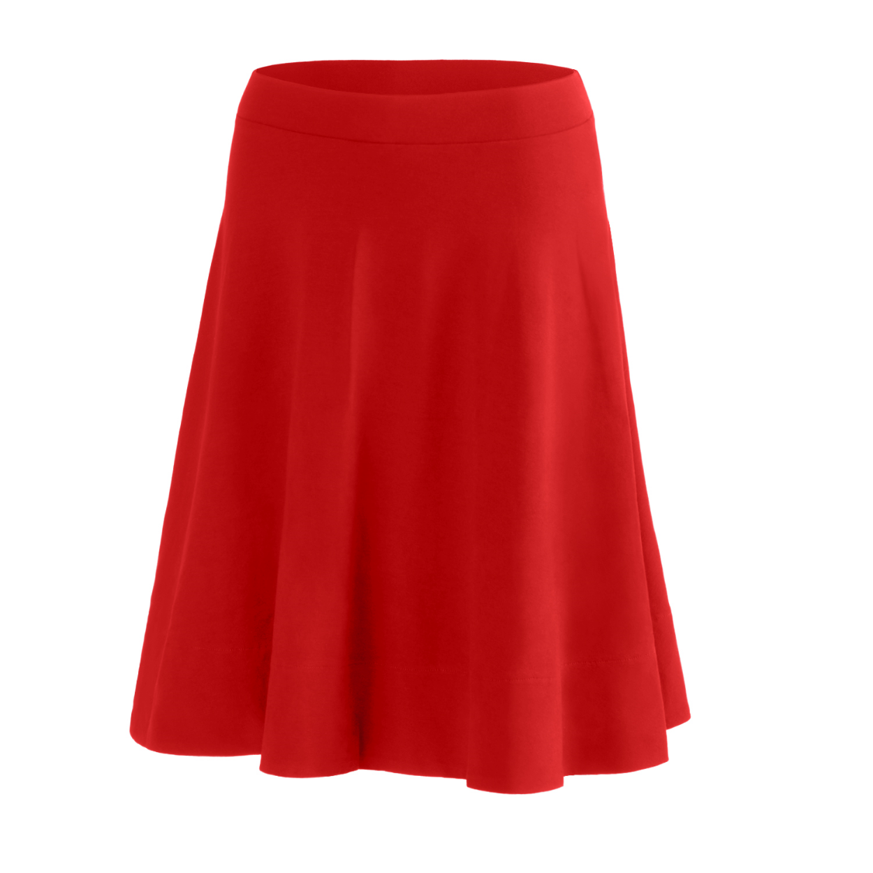 Damen Tellerrock Lara, knielang, Farbe Red