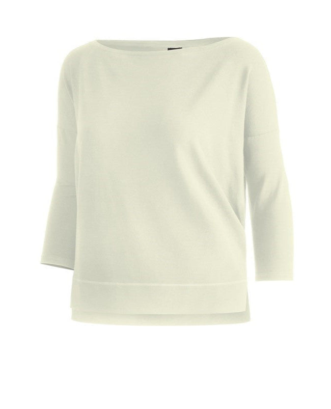 Farbe Ecrue, Damen Boxy Shirt, 3/4-Arm Marika