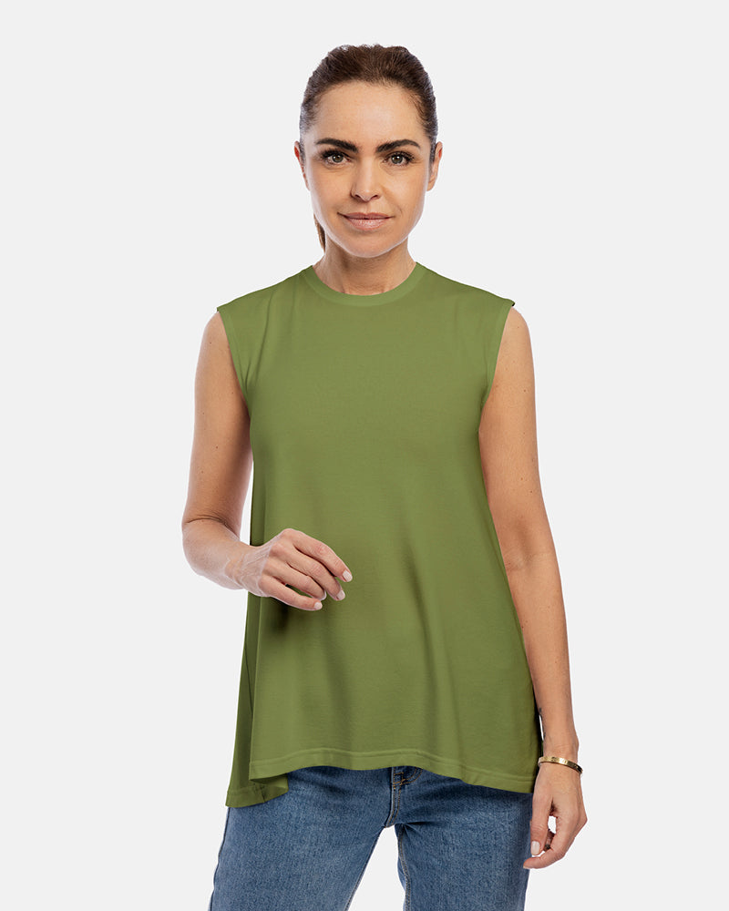 damenshirt ärmelloses top alma fern