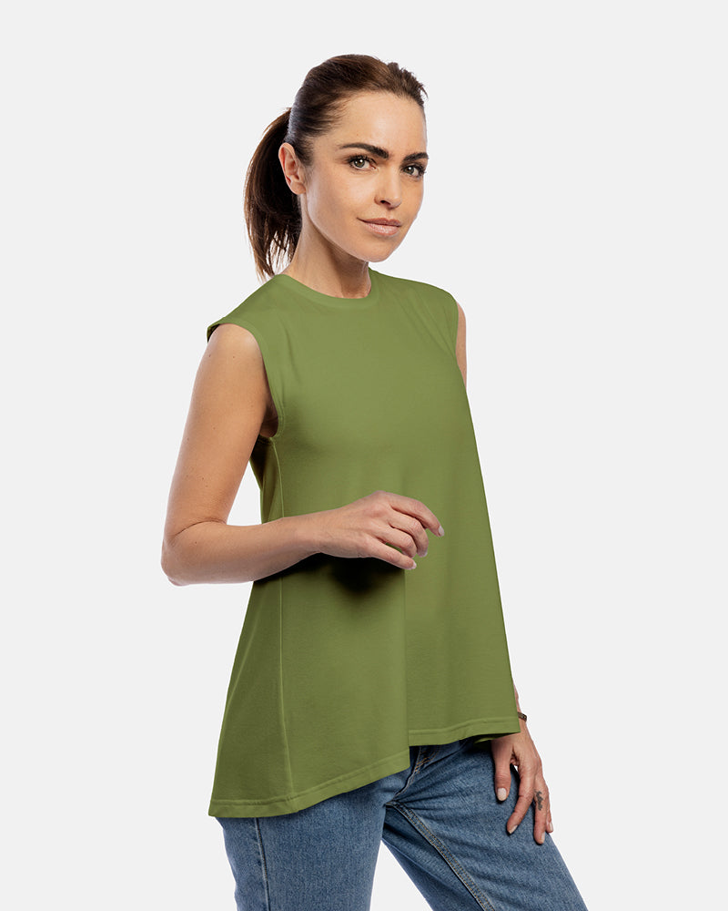 damenshirt ärmelloses top alma fern