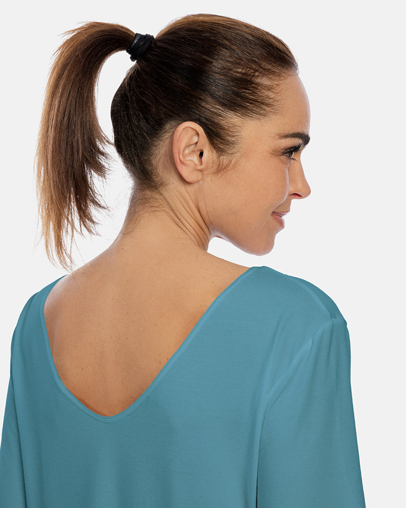 damenshirt antonia v-ausschnitt rücken pool