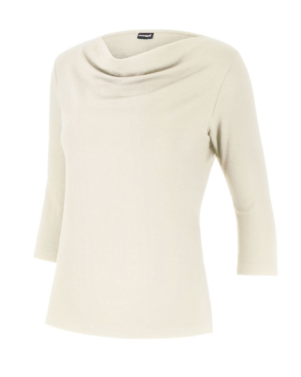Damen 3/4-Arm Shirt Diane, Wasserfallkragen, Farbe Ecrue
