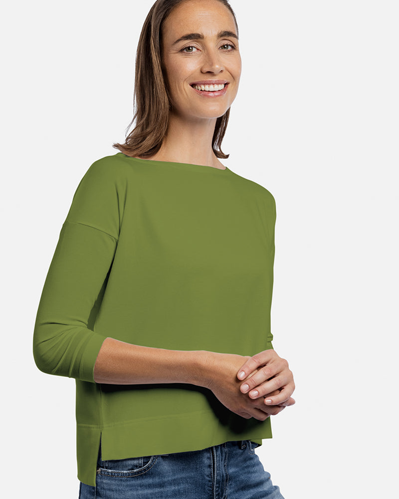 MARIKA 3/4-Arm Boxy Shirt Sale