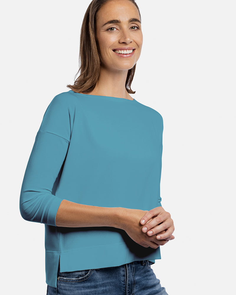 MARIKA 3/4-Arm Boxy Shirt Sale