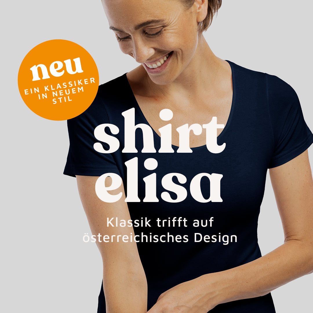 Unser neues T-Shirt Elisa: Klassik trifft auf österreichisches Design