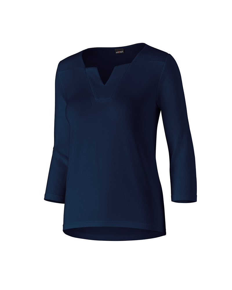 damen shirt sara v-ausschnitt marine