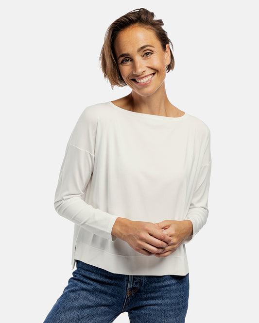 damen langarmshirt melanie ecrue