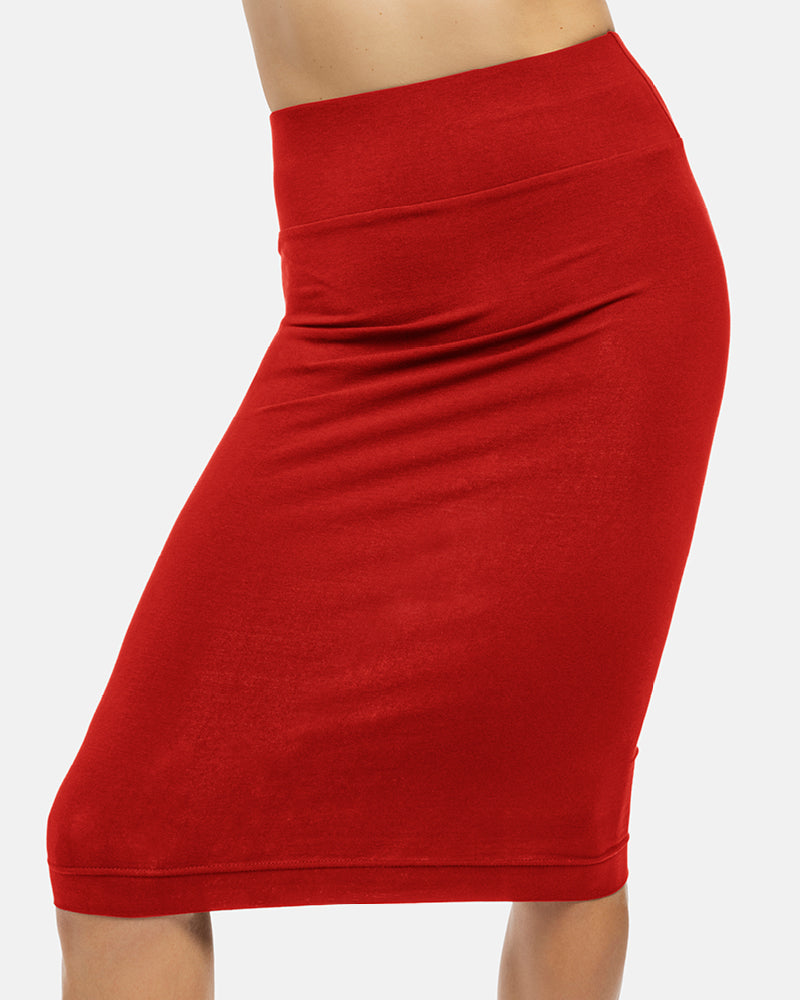 damen schlauchrock ella red