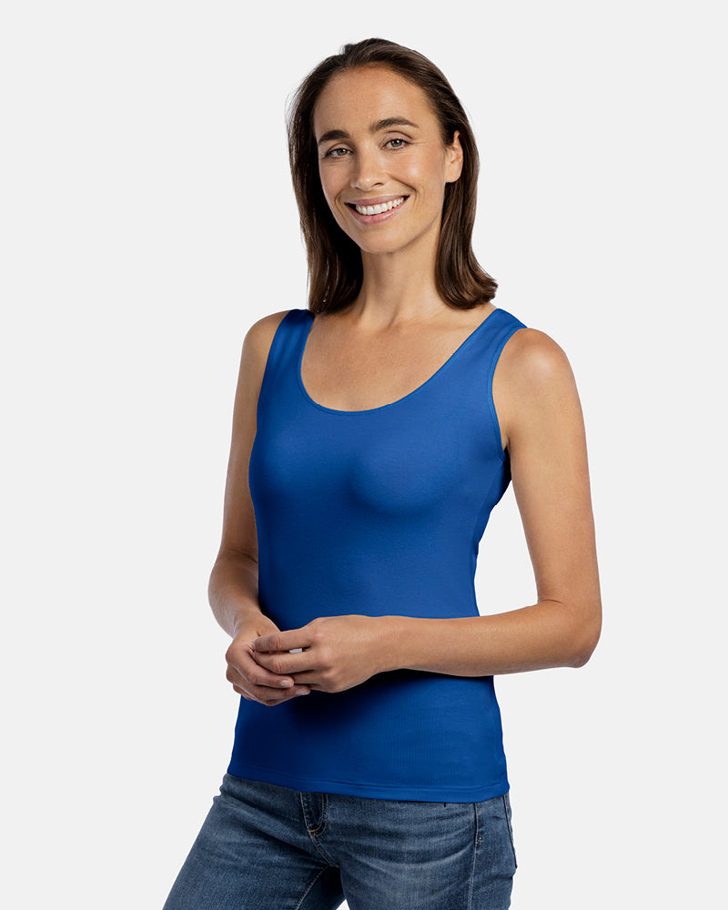damentop carla kobaltblau