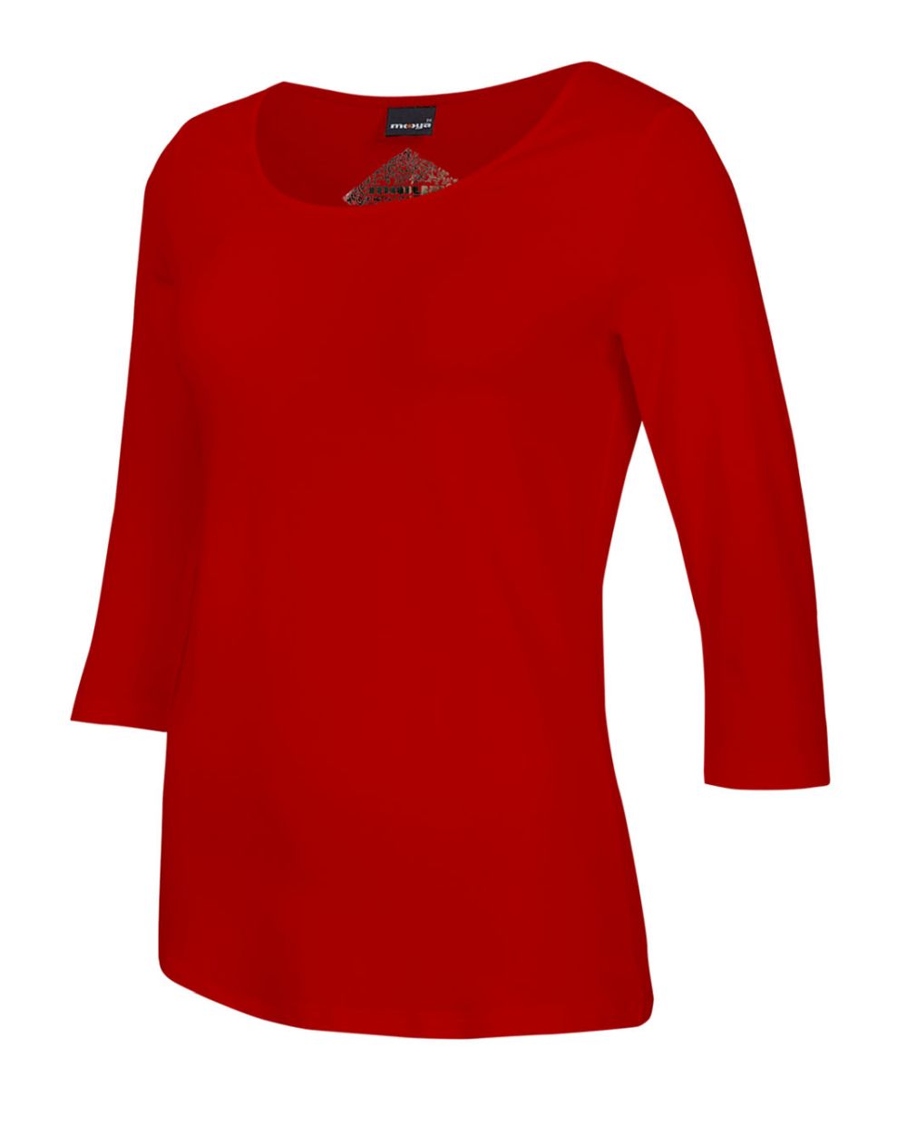 Damen-Shirt Angela, 3/4-Arm, Rundhalsausschnitt, Farbe Red