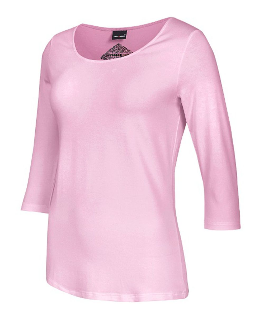 Damen-Shirt Angela, 3/4-Arm, Rundhalsausschnitt, Farbe Dark Rose