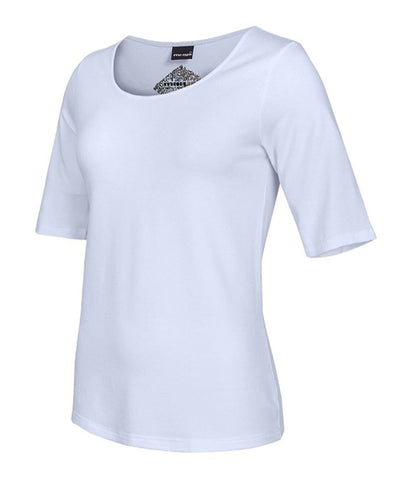 Damen-Viskose-Shirt Beatriz, 1/2-Arm, Farbe Bleu
