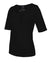 Damen-Viskose-Shirt Beatriz, 1/2-Arm, Farbe Black