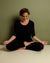 Yoga-Pose, Damen 7/8-Legging Frieda, Farbe Black