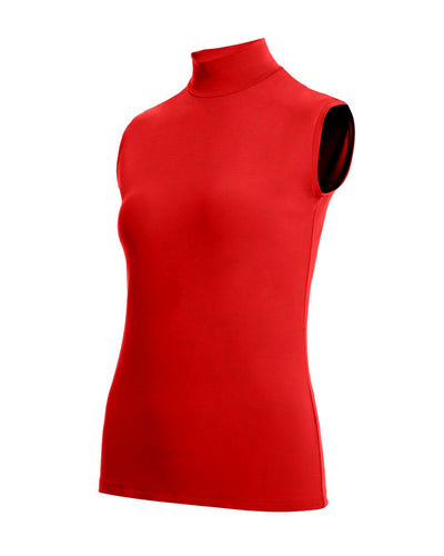 Damen-Stehkragen-Top Rubina, Farbe Red